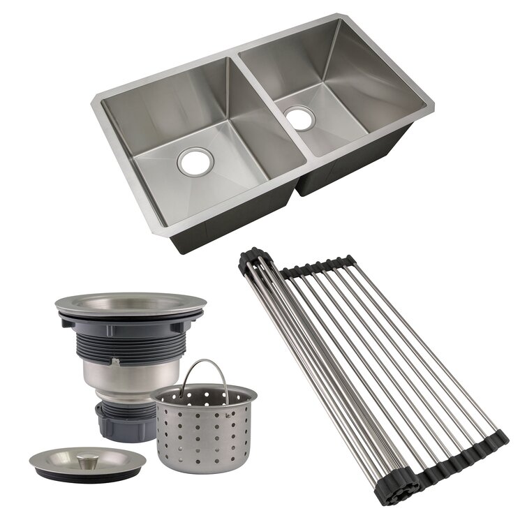 Roll up sink online strainer